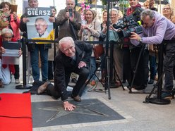 Łódź. Witold Giersz w Alei Gwiazd na Piotrkowskiej