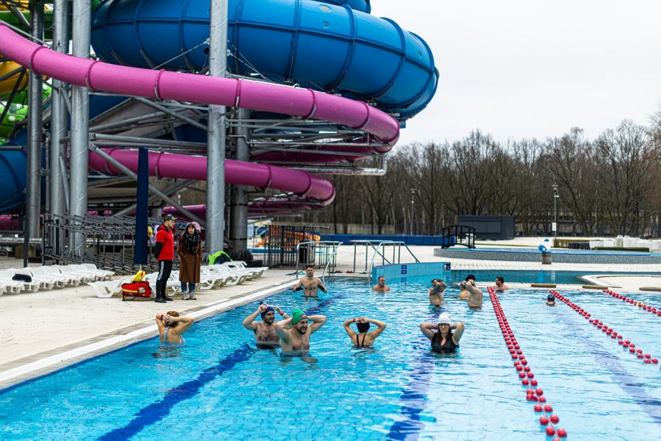 Ostatnie morsowanie w Aquaparku Fala