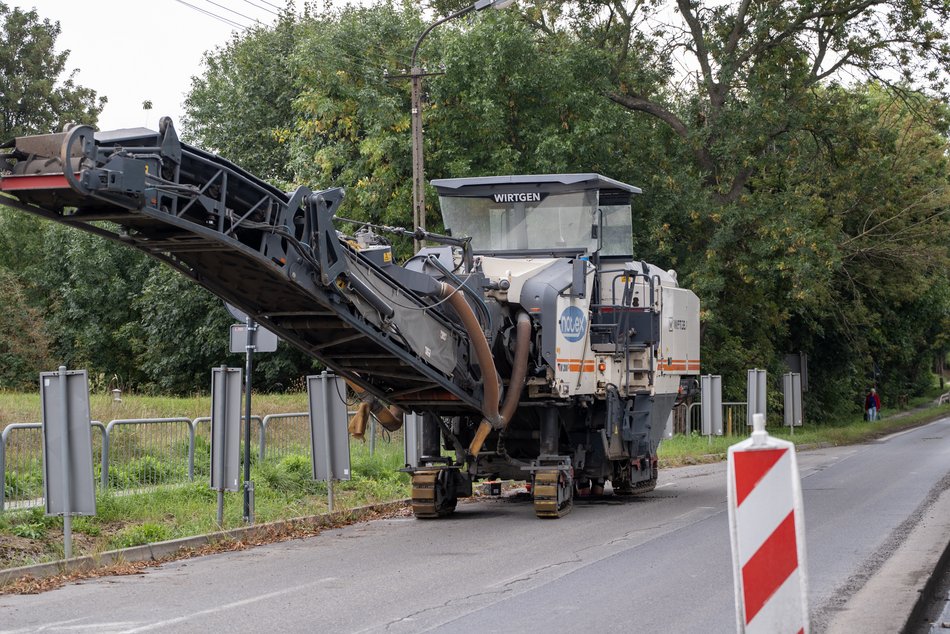 Prace na ul. Brzezińskiej