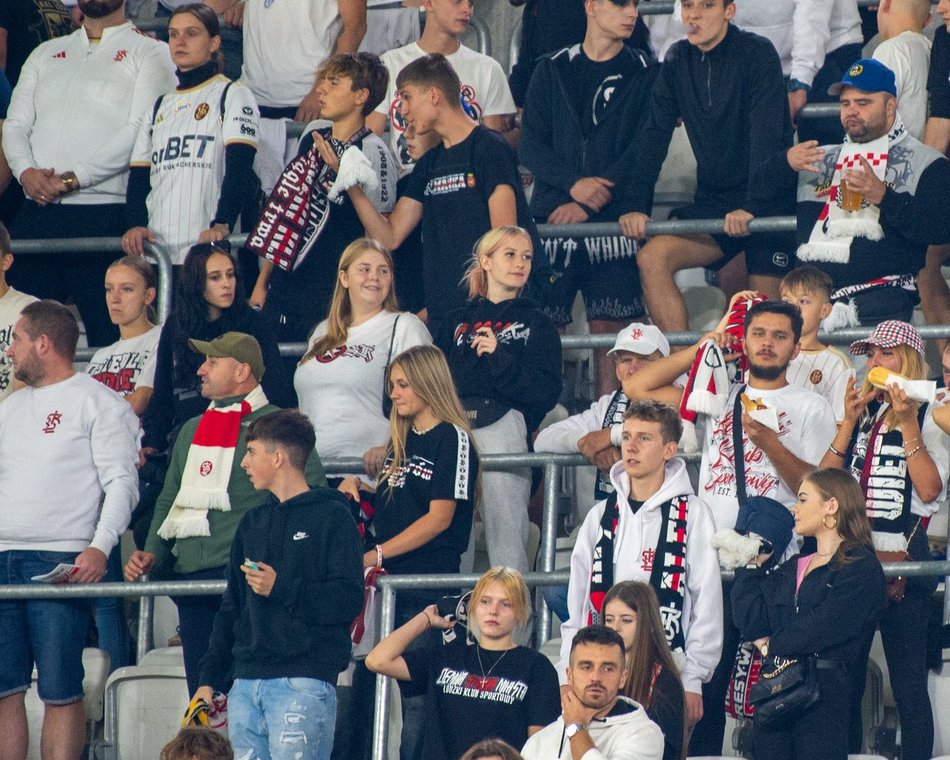 Kibice na meczu ŁKS Łódź z Wisłą Kraków!