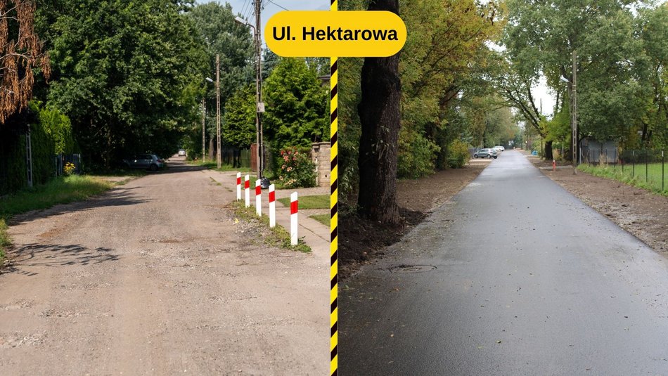 Ulica Hektarowa w Łodzi