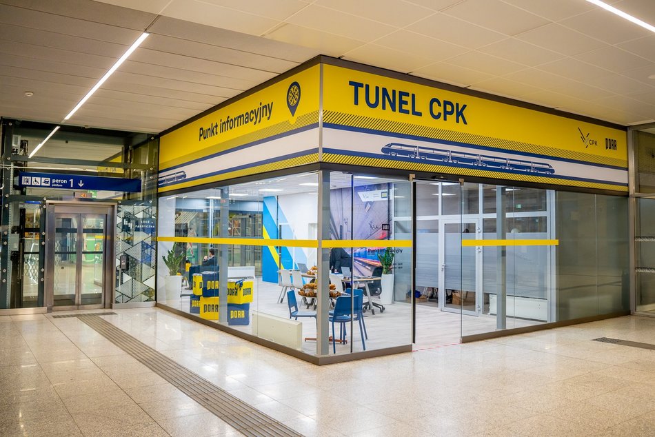 Kolej Dużych Prędkości w Łodzi. Nowy punkt informacyjny CPK na dworcu Łódź Fabryczna