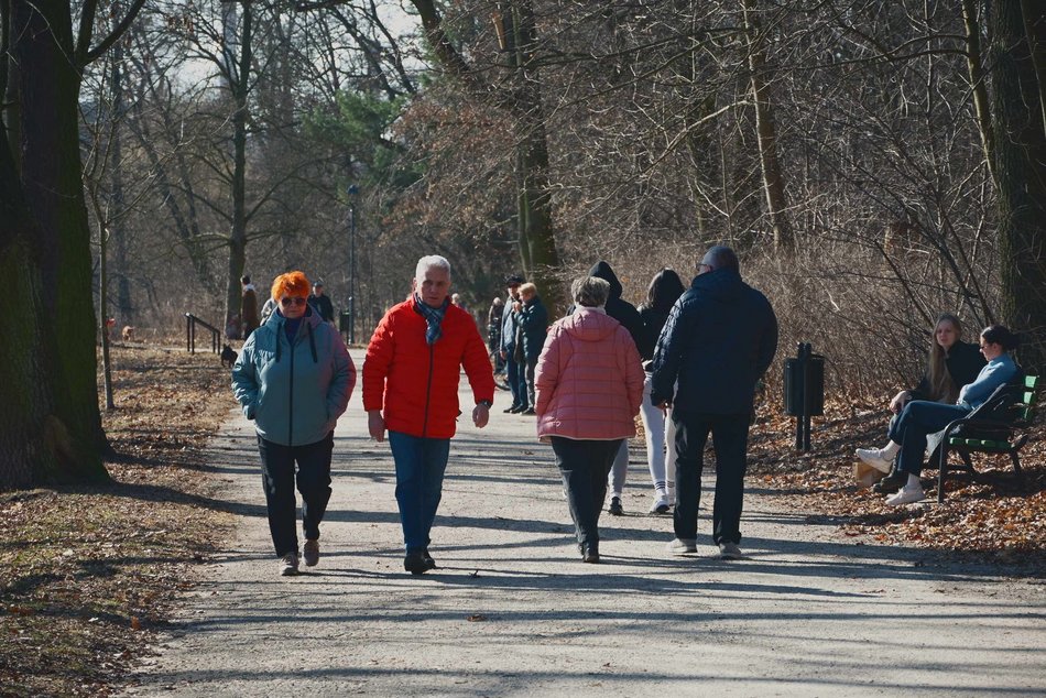 Tłumy w Parku Julianowskim w Łodzi