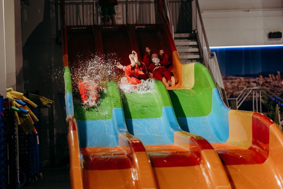 Aquapark Fala opanowały Mikołaje