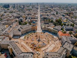 Plac Wolności w remoncie