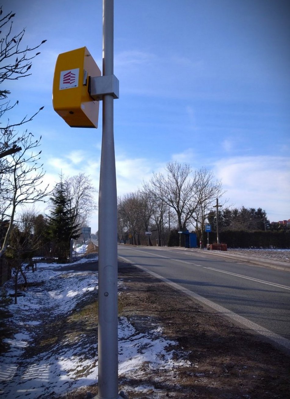 Łódź. Fotoradar w Żurawieńcu