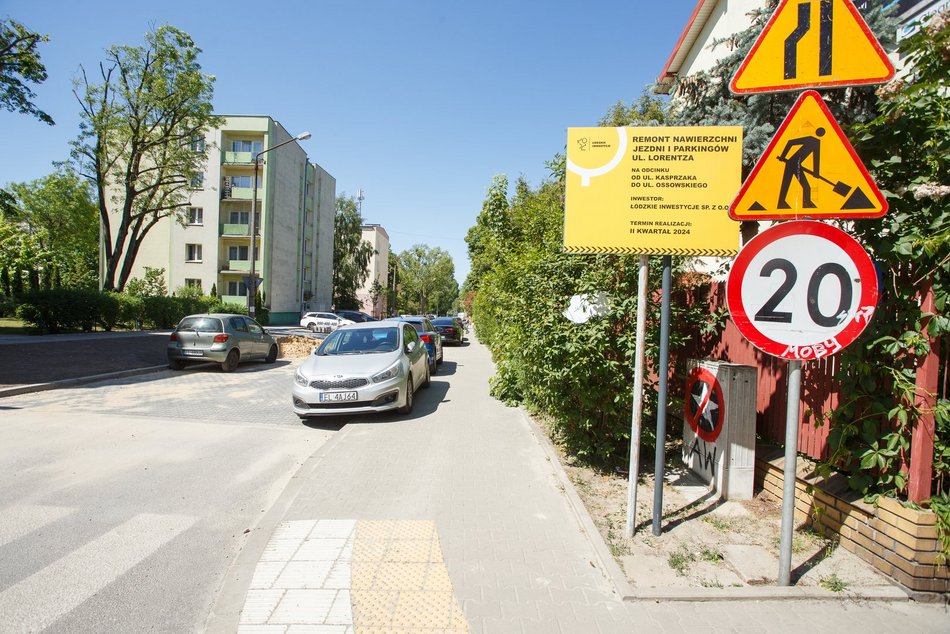 Ulica Lorentza w remoncie