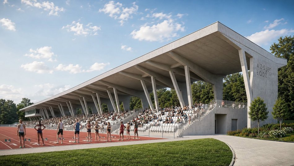 Nowe trybuny stadionu AZS? Tak może wyglądać nowa konstrukcja na Lumumbowie
