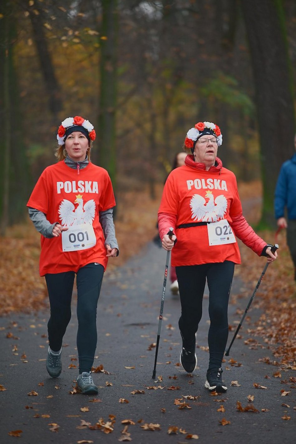 Łódź. Bieg Niepodległości w parku Julianowskim