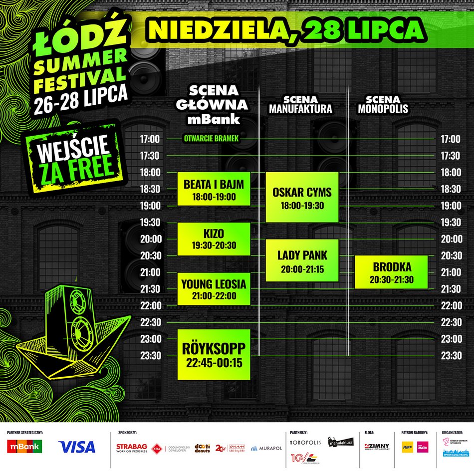 Line up Łódź Summer Festival 2024
