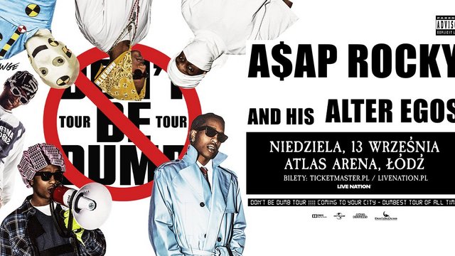 A$AP Rocky zagra w Atlas Arenie w Łodzi! Don’t Be Dumb World Tour zabrzmi we wrześniu!