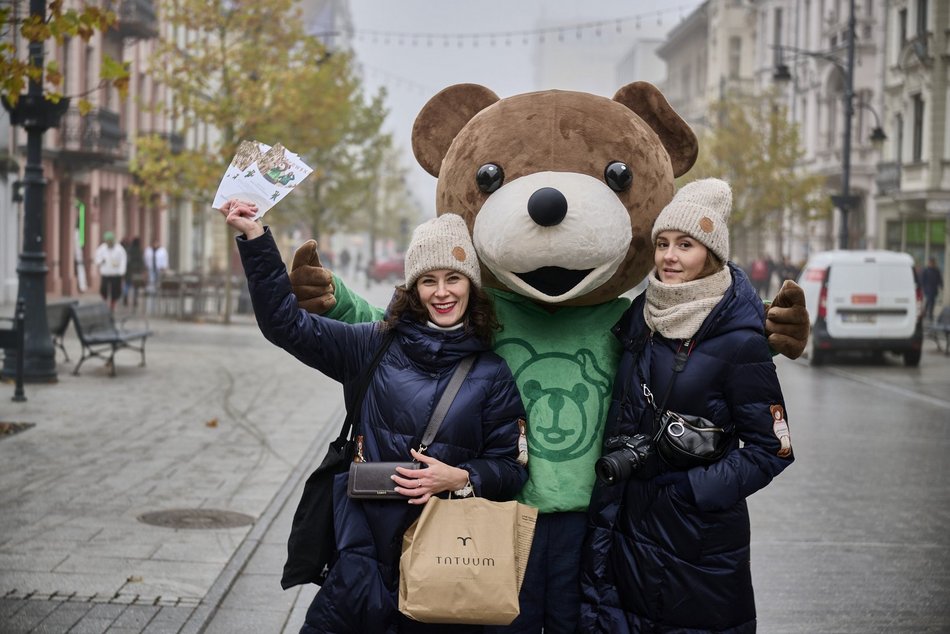 Miś Uszatek na Piotrkowskiej