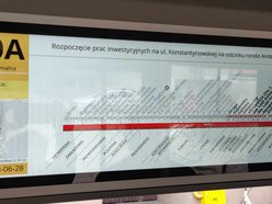 Nowe rozwiązania w MPK Łódź - tablice informacyjne w pojazdach