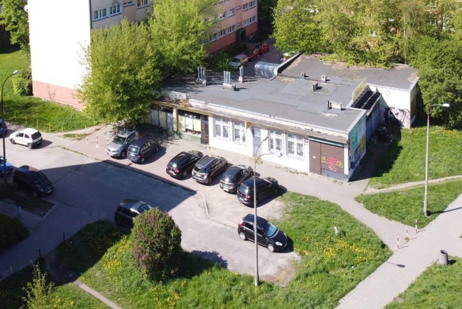 Miejsce, w którym powstanie parking na Kozinach