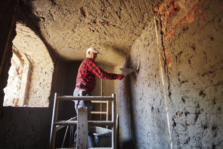 Willa przy ul. Sienkiewicza 26 w Łodzi w remoncie