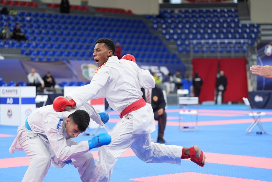 Łódź. Premier League Paris 2025. Erik Rahozenko z Olimpu Łódź z brązowym medalem