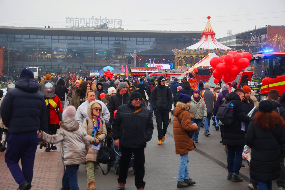 Łódź. Byłeś w Manufakturze na WOŚP 2026 w Łodzi? Znajdź się na zdjęciach!