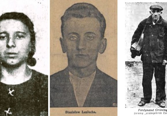 Maria Zajdel, Stanisław Łaniucha i Ferdynand Grüning