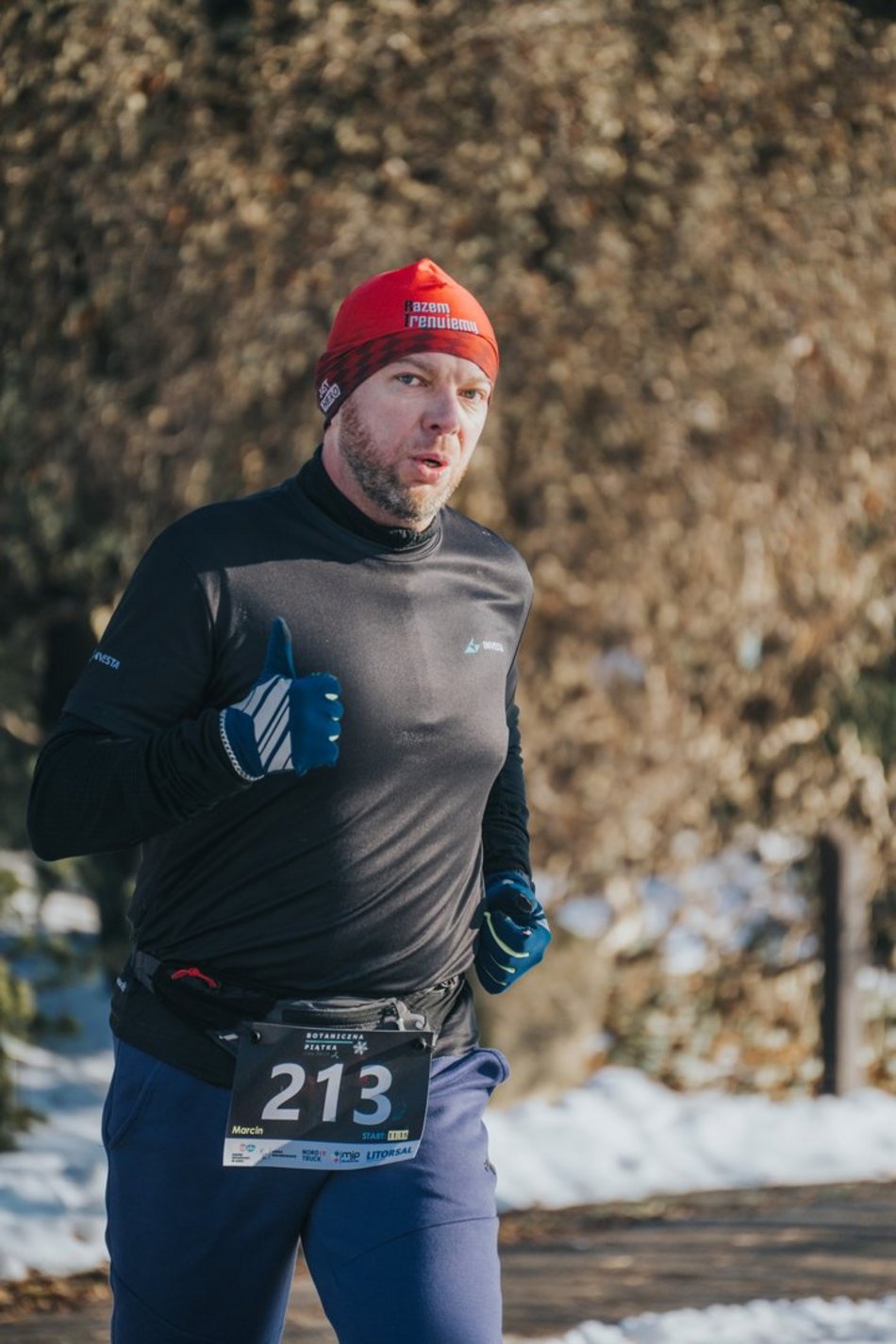 Botaniczna Piątka w Ogrodzie Botanicznym w Łodzi. Galeria z mroźnego biegu