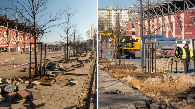 Mniej betonu, więcej zieleni. Wielkie zmiany przy stadionie Widzewa Łódź [ZDJĘCIA]