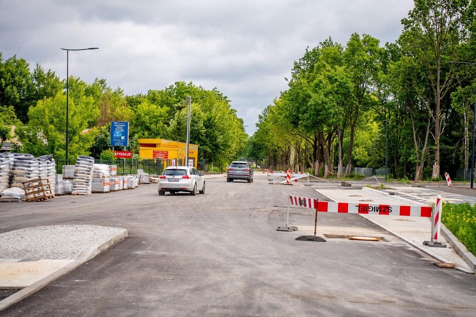 Łódź. Remont Szczecińskiej blisko końca. Dojazd do S14