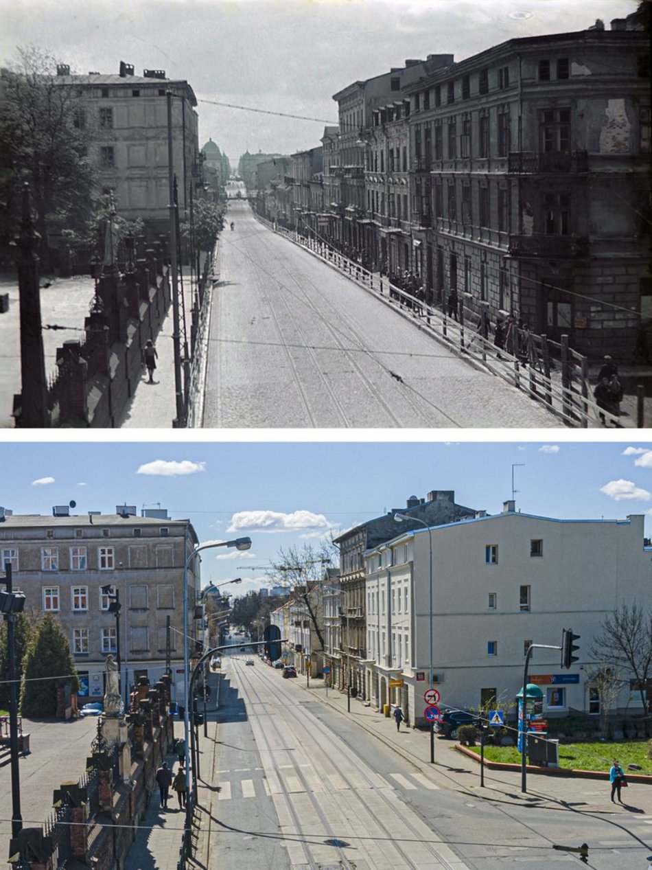 dawna obecna lodz refotografie