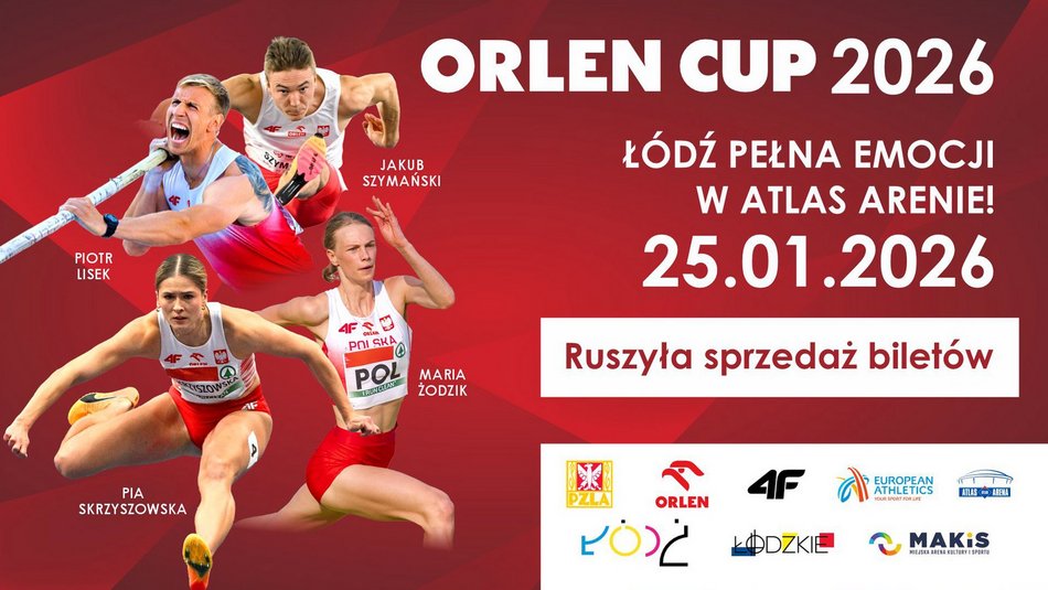 Łódź. Orlen Cup 2026 w Atlas Arenie w Łodzi. Wystąpią gwiazdy polskiej i światowej lekkoatletyki
