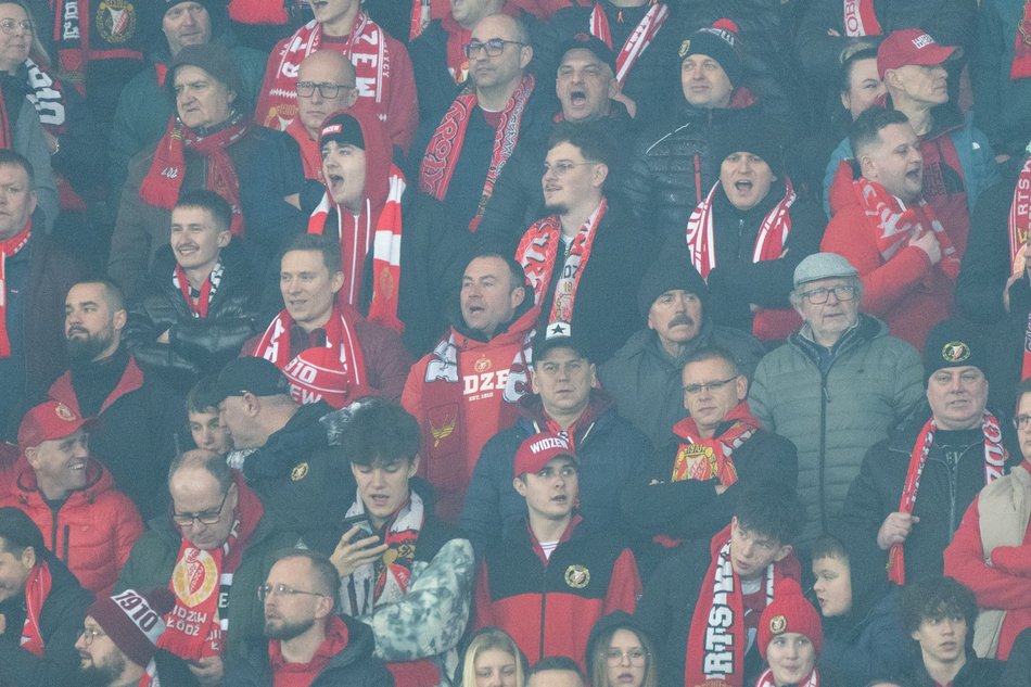 Łódź. Kibice na meczu Widzew Łódź - Lech Poznań. Byłeś/aś? Znajdź się w galerii!