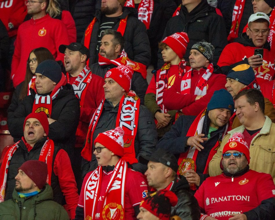 Kibice na meczu Widzew Łódź – Zagłębie Lubin