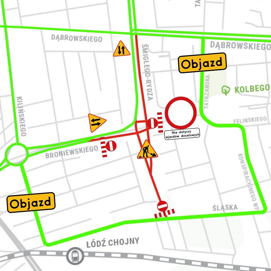 Łódź. Remonty dróg na Górnej w Łodzi nie zwalniają tempa! Kolej na rewolucję na rondzie Broniewskiego