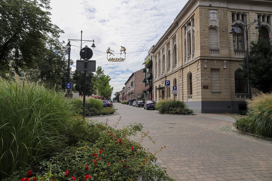 Arlekin nad ul. Wólczańską