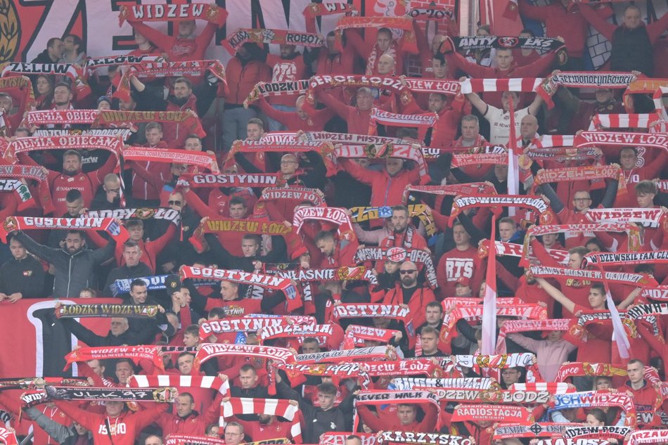 Łódź. Kibice na meczu Widzew Łódź - Bruk-Bet Termalica Nieciecza. Byłeś/aś? Znajdź się w galerii!