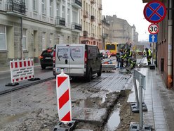 Łódź. Remont Radwańskiej