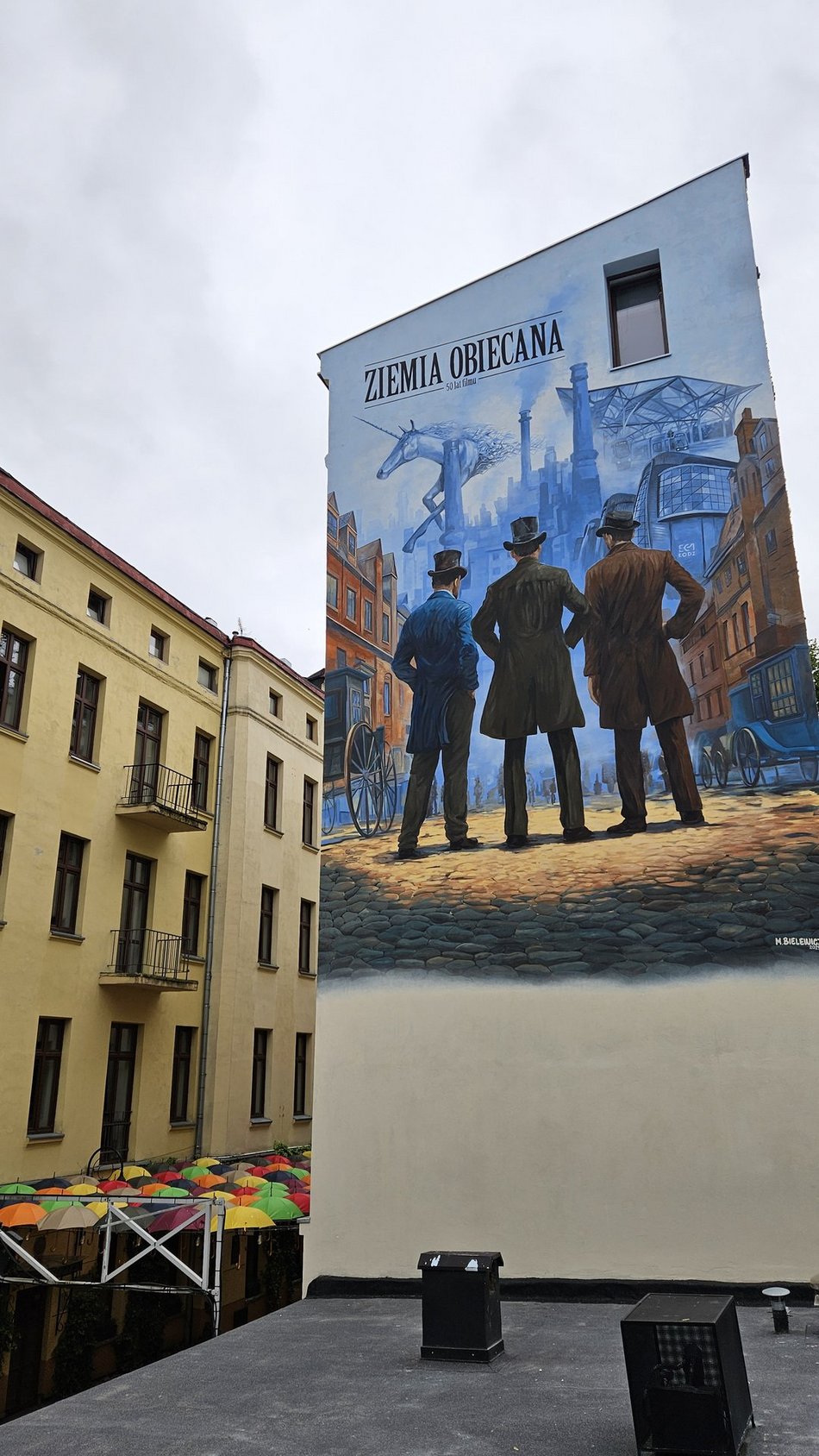 Łódź. Nowy mural w centrum Łodzi! To hołd dla „Ziemi obiecanej”