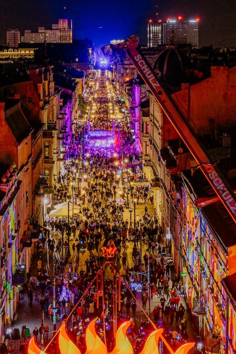 Light Move Festival Łódź 2025 z lotu ptaka! Te widoki zachwycą każdego!