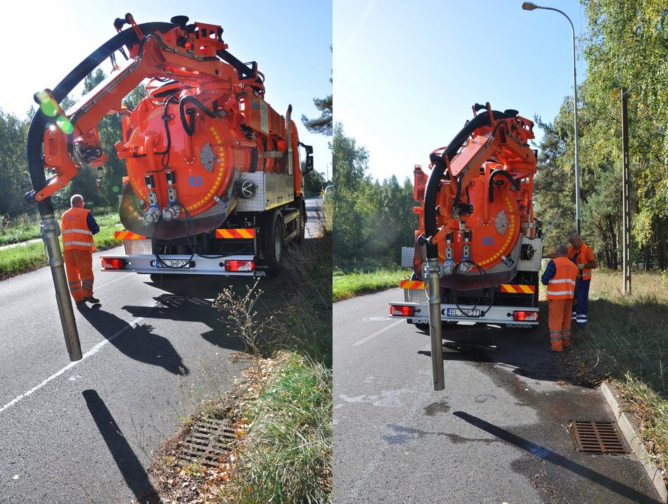 ZWIK Łódź zapobiega rozlewiskom na ulicach po burzach