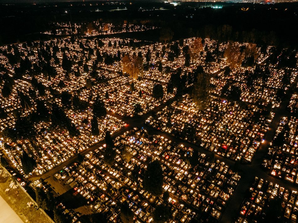 Cmentarz Szczecińska wygląda magicznie