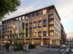 Łódź. Nowe mieszkania przy Pomorskiej. Narożnik zabudowany