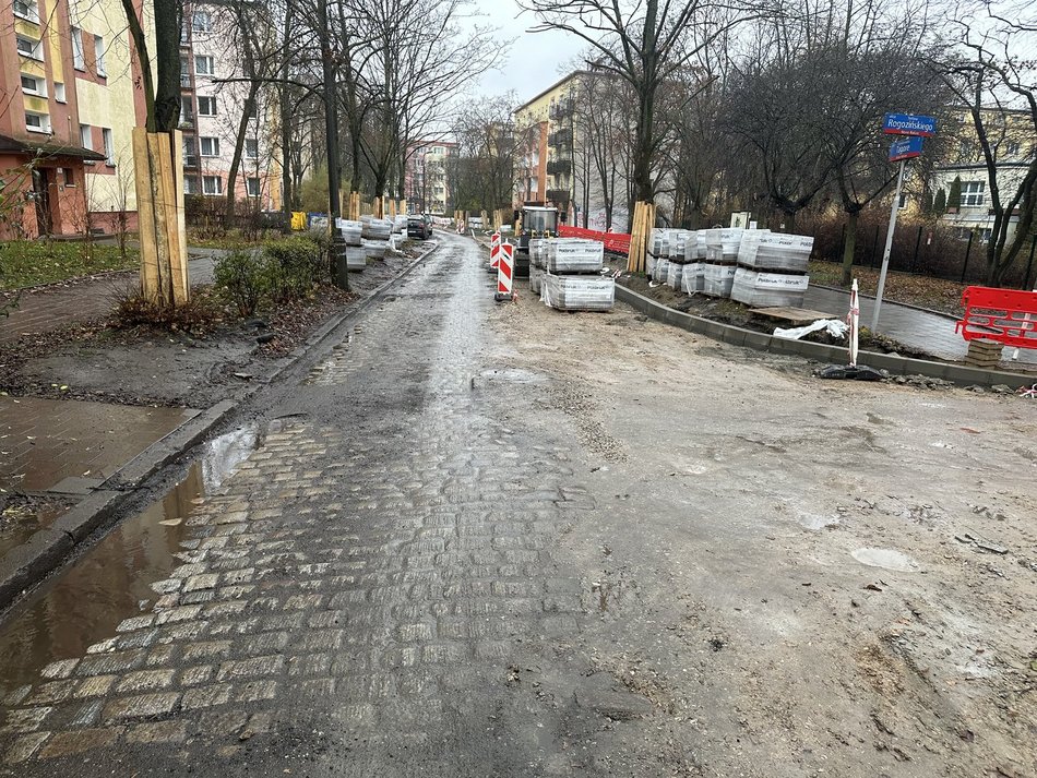 Remont ul. Tagore w Łodzi