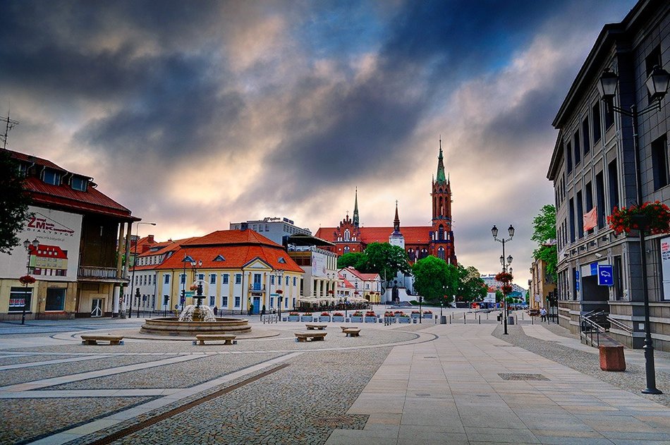 widok na miasto w Polsce