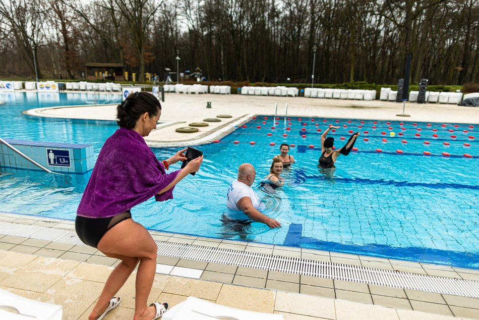 Ostatnie morsowanie w Aquaparku Fala