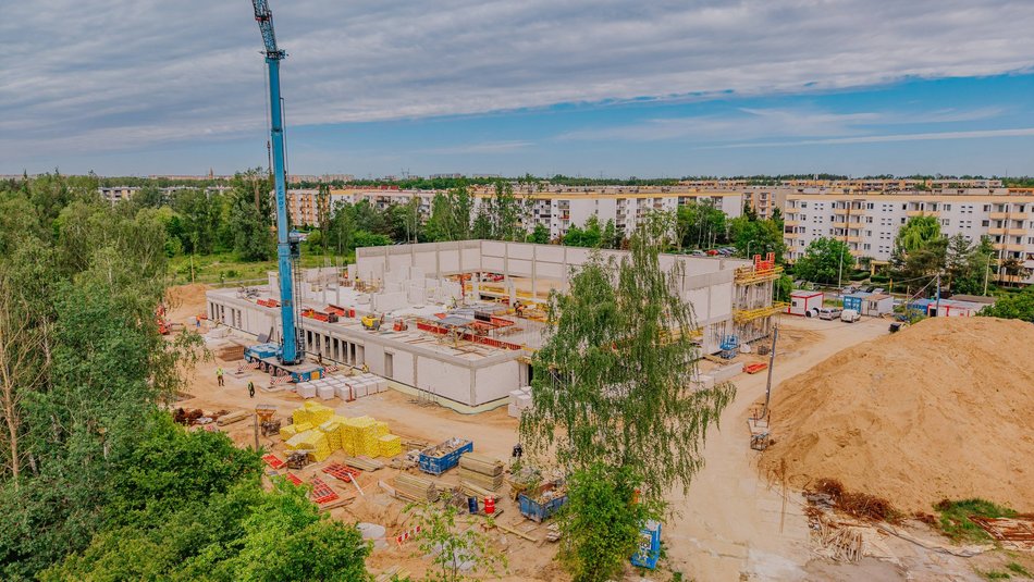 Aquapark Widzew w Łodzi. Zdjęcia z budowy