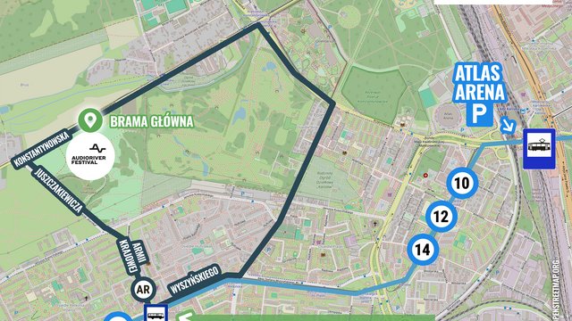 Jak dojechać na Audioriver 2024 w Łodzi? Wybierz komunikację miejską, nie samochód [MAPA]