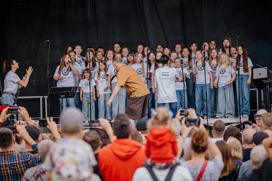Łódź. Czesław Mozil na Miejskim Dniu Dziecka w Łodzi