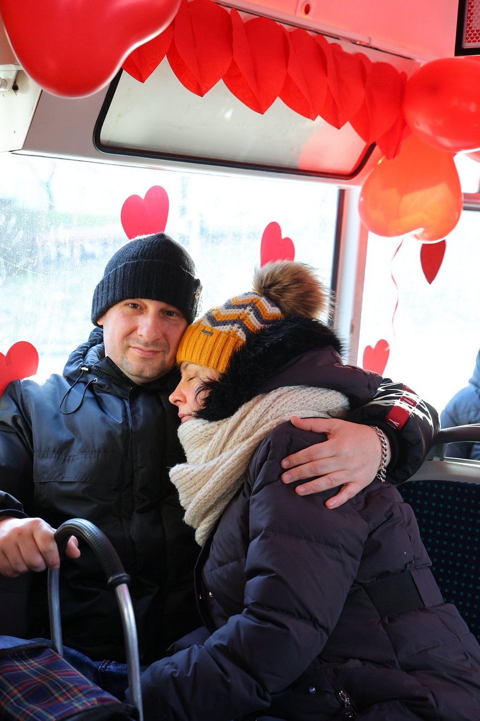 Walentynkowy tramwaj w Łodzi