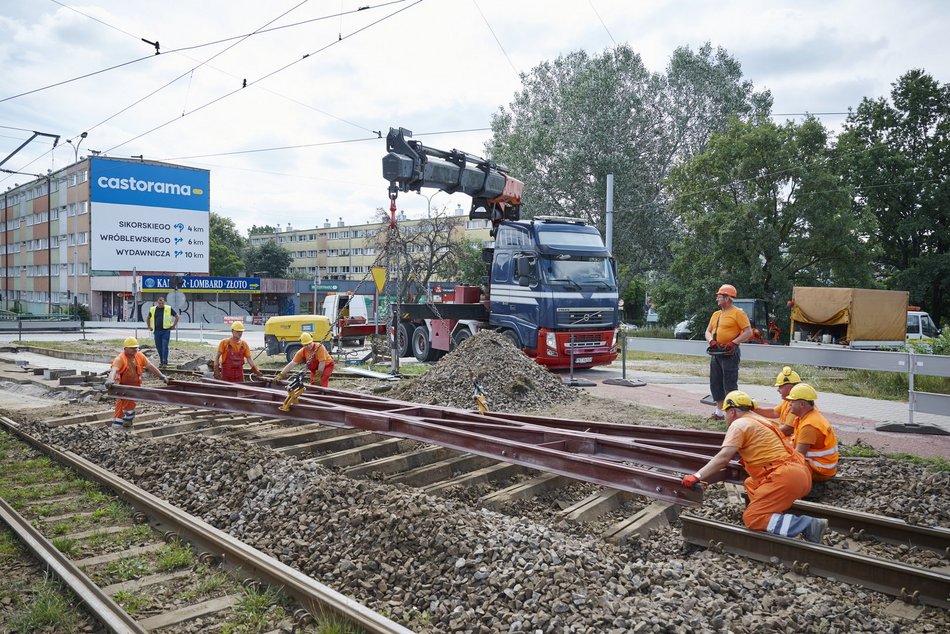 Remont krańcówki na Żabieńcu 