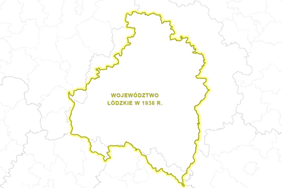 Łódź. Granice administracyjne łódzkiego na przestrzeni lat. W 1919 roku było bliżej nad Bałtyk!