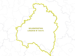 Łódź. Granice administracyjne łódzkiego na przestrzeni lat. W 1919 roku było bliżej nad Bałtyk!