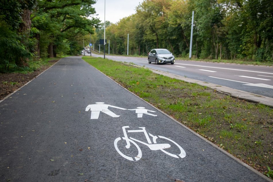 Droga rowerowa nad Sokołówką