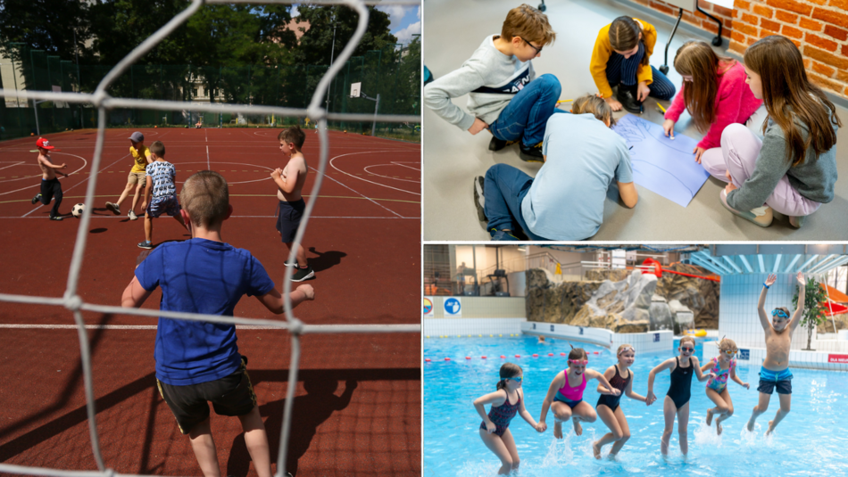 łódź, półkolonie, Aquapark Fala, MOSiR, Teatr Pinokio